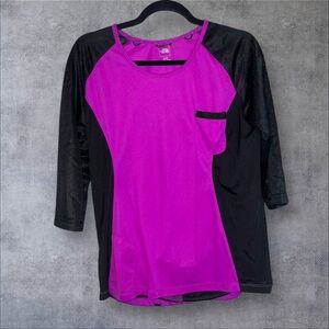 The‎ North Face Pink Asymmetrical Raglan Jersey